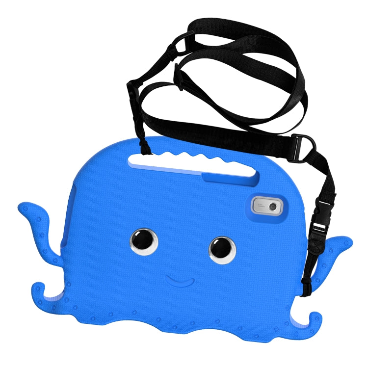 For Lenovo Tab M9 2023 Octopus Style EVA Hybrid PC Shockproof Tablet Case with Strap(Blue) - Lenovo by PMC TechLife | Online Shopping South Africa | PMC TechLife | Buy Now Pay Later Mobicred