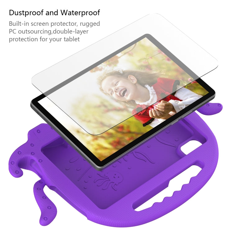 For Lenovo Tab M9 2023 Octopus Style EVA Hybrid PC Shockproof Tablet Case with Strap(Purple) - Lenovo by PMC TechLife | Online Shopping South Africa | PMC TechLife | Buy Now Pay Later Mobicred