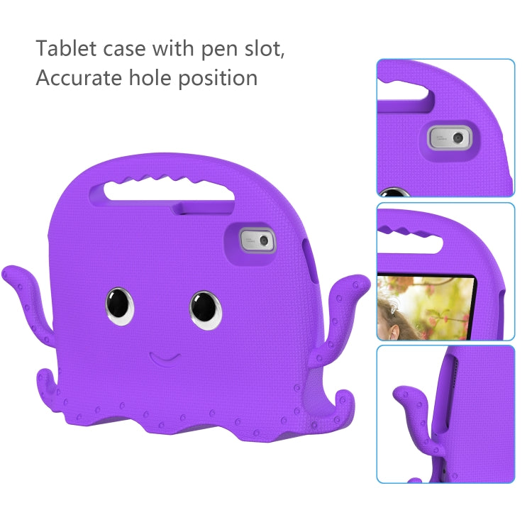 For Lenovo Tab M9 2023 Octopus Style EVA Hybrid PC Shockproof Tablet Case with Strap(Purple) - Lenovo by PMC TechLife | Online Shopping South Africa | PMC TechLife | Buy Now Pay Later Mobicred