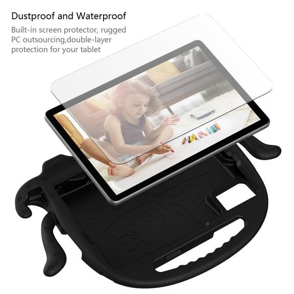 For Lenovo Tab M11 /Xiaoxin Pad 11 2024 Octopus Style EVA Hybrid PC Shockproof Tablet Case with Strap(Black)