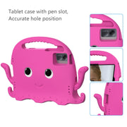 For Lenovo Tab M11 /Xiaoxin Pad 11 2024 Octopus Style EVA Hybrid PC Shockproof Tablet Case with Strap(Rose Red)