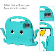 For Lenovo Tab M11 /Xiaoxin Pad 11 2024 Octopus Style EVA Hybrid PC Shockproof Tablet Case with Strap(Glacial Green)