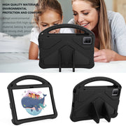 For TCL Tab 10 Gen2 10.36 2023 EVA Shockproof Tablet Case with Holder(Black)