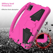 For TCL Tab 10 Gen2 10.36 2023 EVA Shockproof Tablet Case with Holder(Rose Red)