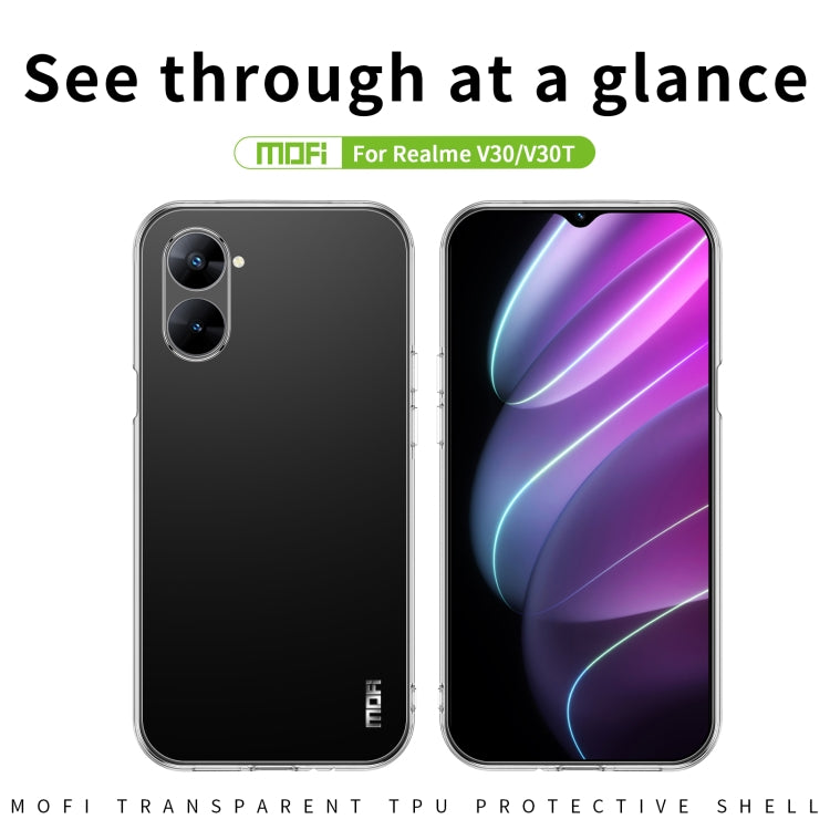 For Realme V30 / V30T MOFI Ming Series Ultra-thin TPU Phone Case(Transparent) - free shipping - PMC TechLife - Order now!