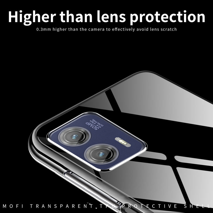 For Motorola Moto G73 MOFI Ming Series Ultra-thin TPU Phone Case(Transparent) - Motorola Cases by MOFI | Online Shopping South Africa | PMC TechLife | Buy Now Pay Later Mobicred