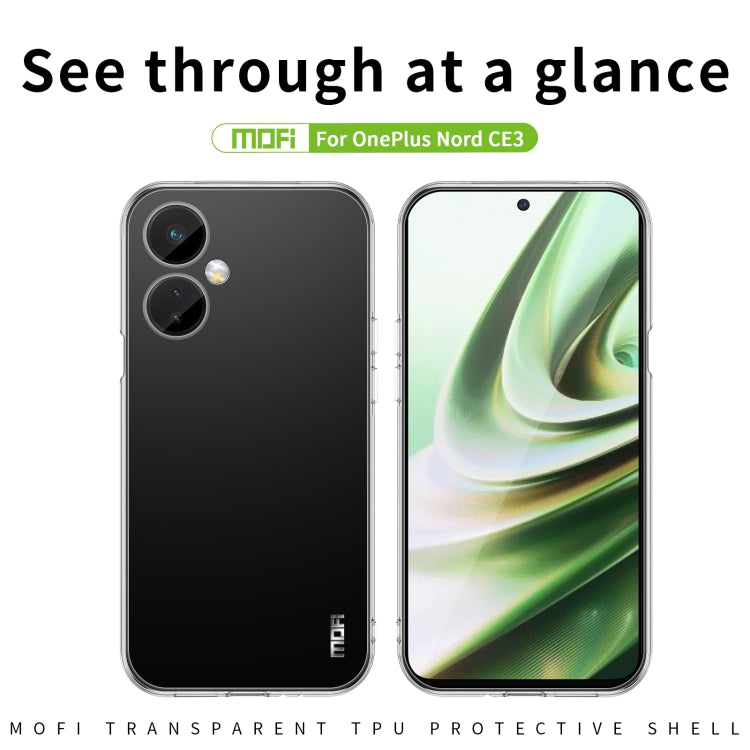 For OnePlus Nord CE 3 MOFI Ming Series Ultra-thin TPU Phone Case(Transparent)