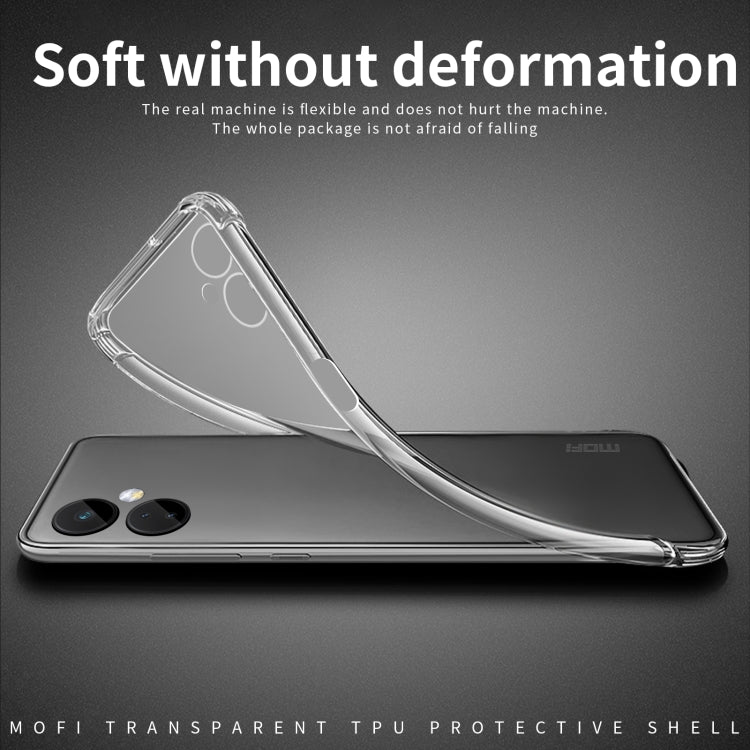 For OnePlus Nord CE 3 MOFI Ming Series Ultra-thin TPU Phone Case(Transparent) - OnePlus Cases by MOFI | Online Shopping South Africa | PMC TechLife
