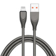 ENKAY ENK-CB131 USB to 8 Pin Carbon Steel Hose Spring 2.4A Fast Charging Data Cable, Length:2m(Black) - Normal Style Cable by ENKAY | Online Shopping South Africa | PMC TechLife | Buy Now Pay Later Mobicred