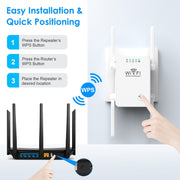 U8 300Mbps Wireless WiFi Repeater Extender Router Wi-Fi Signal Amplifier WiFi Booster(EU Plug)