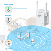 U8 300Mbps Wireless WiFi Repeater Extender Router Wi-Fi Signal Amplifier WiFi Booster(US Plug)
