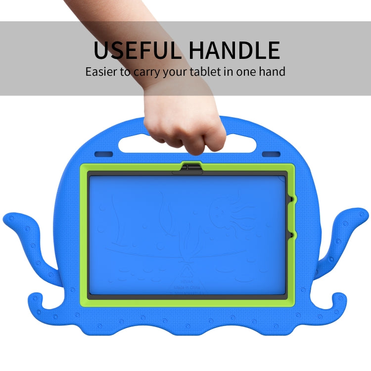 For Amazon Kindle Fire HD10 2021 Octopus Style EVA + PC Tablet Case with Strap(Blue) - Amazon by PMC TechLife | Online Shopping South Africa | PMC TechLife | Buy Now Pay Later Mobicred