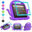 For Amazon Kindle Fire HD10 2021 Octopus Style EVA + PC Tablet Case with Strap(Purple) - Amazon by PMC TechLife | Online Shopping South Africa | PMC TechLife | Buy Now Pay Later Mobicred