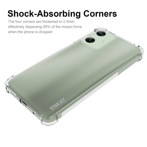 For Motorola Moto G Play 4G 2024 ENKAY Hat-Prince Transparent TPU Shockproof Phone Case