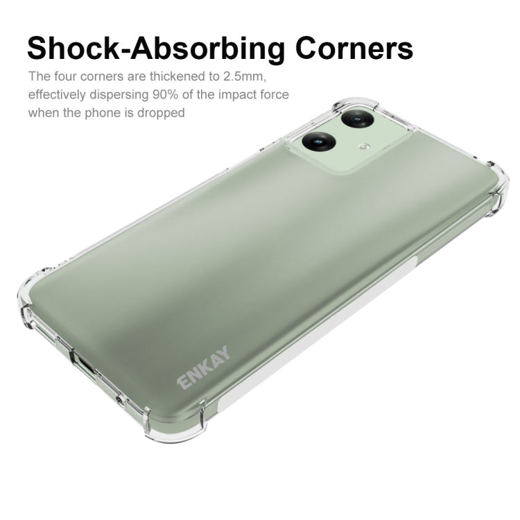 For Motorola Moto G Play 4G 2024 ENKAY Hat-Prince Transparent TPU Shockproof Phone Case