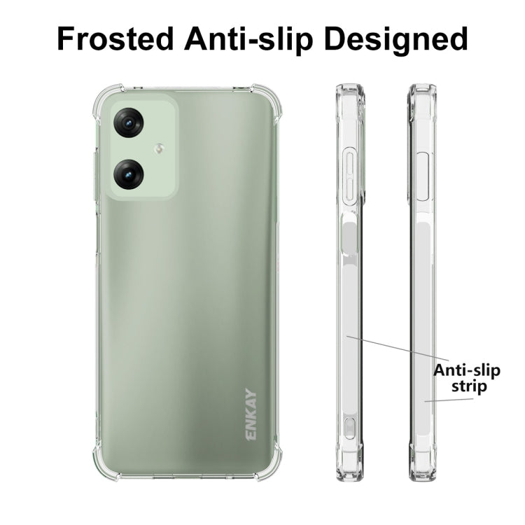 For Motorola Moto G Play 4G 2024 ENKAY Hat-Prince Transparent TPU Shockproof Phone Case
