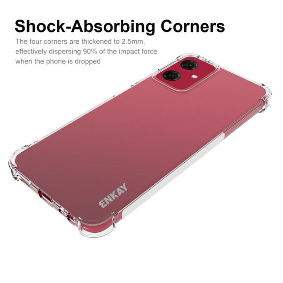 For Motorola Moto G Power 5G 2024 ENKAY Hat-Prince Transparent TPU Shockproof Phone Case