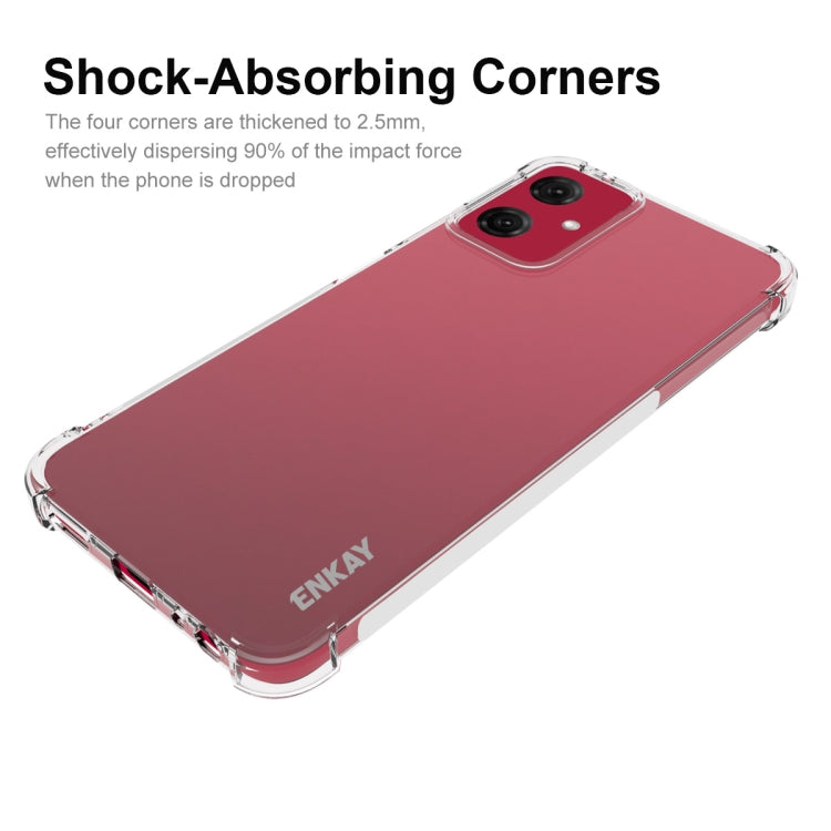 For Motorola Moto G Power 5G 2024 ENKAY Hat-Prince Transparent TPU Shockproof Phone Case
