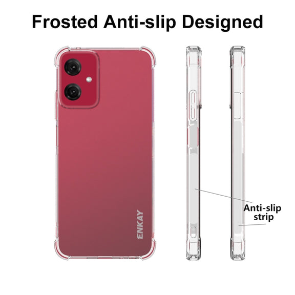 For Motorola Moto G Power 5G 2024 ENKAY Hat-Prince Transparent TPU Shockproof Phone Case