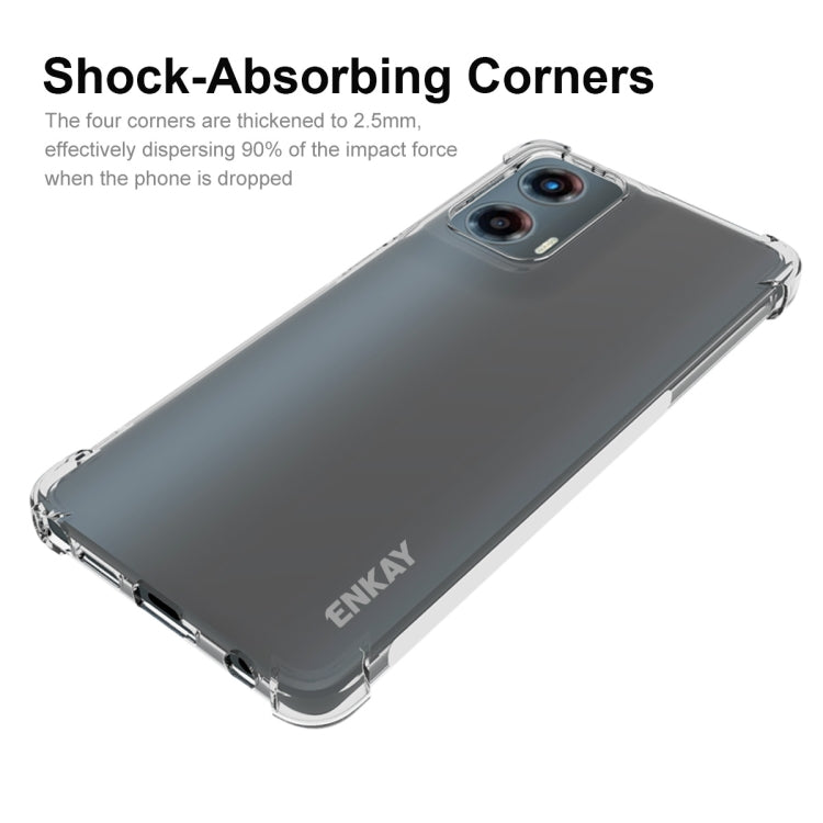 For Motorola Moto G Stylus 5G 2024 ENKAY Hat-Prince Transparent TPU Shockproof Phone Case
