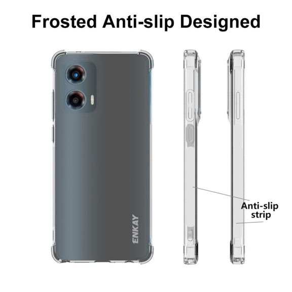 For Motorola Moto G Stylus 5G 2024 ENKAY Hat-Prince Transparent TPU Shockproof Phone Case