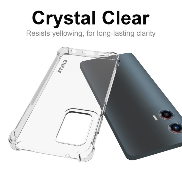 For Motorola Moto G Stylus 5G 2024 ENKAY Hat-Prince Transparent TPU Shockproof Phone Case