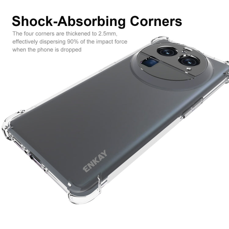 For OPPO Find X6 Pro ENKAY Clear TPU Shockproof Anti-slip Phone Case