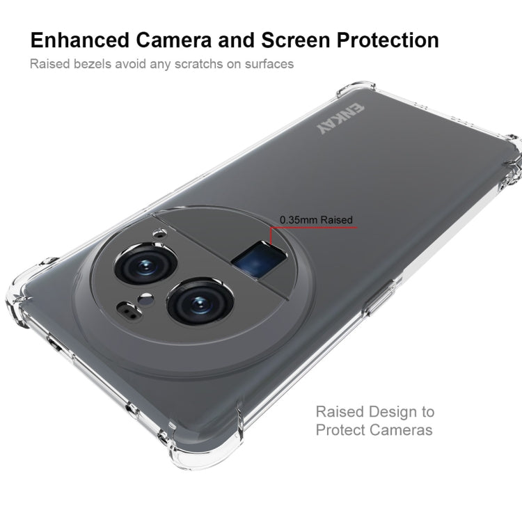For OPPO Find X6 Pro ENKAY Clear TPU Shockproof Anti-slip Phone Case
