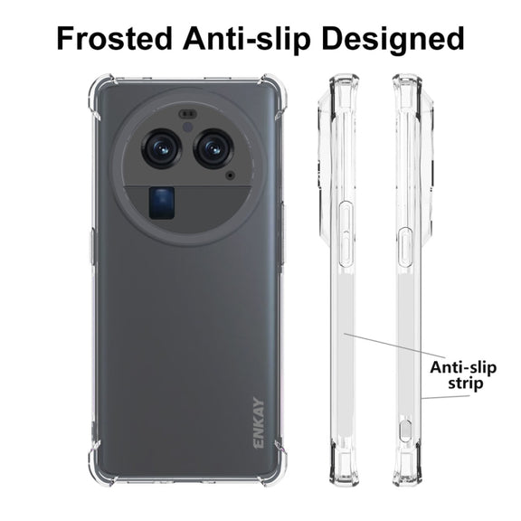For OPPO Find X6 Pro ENKAY Clear TPU Shockproof Anti-slip Phone Case