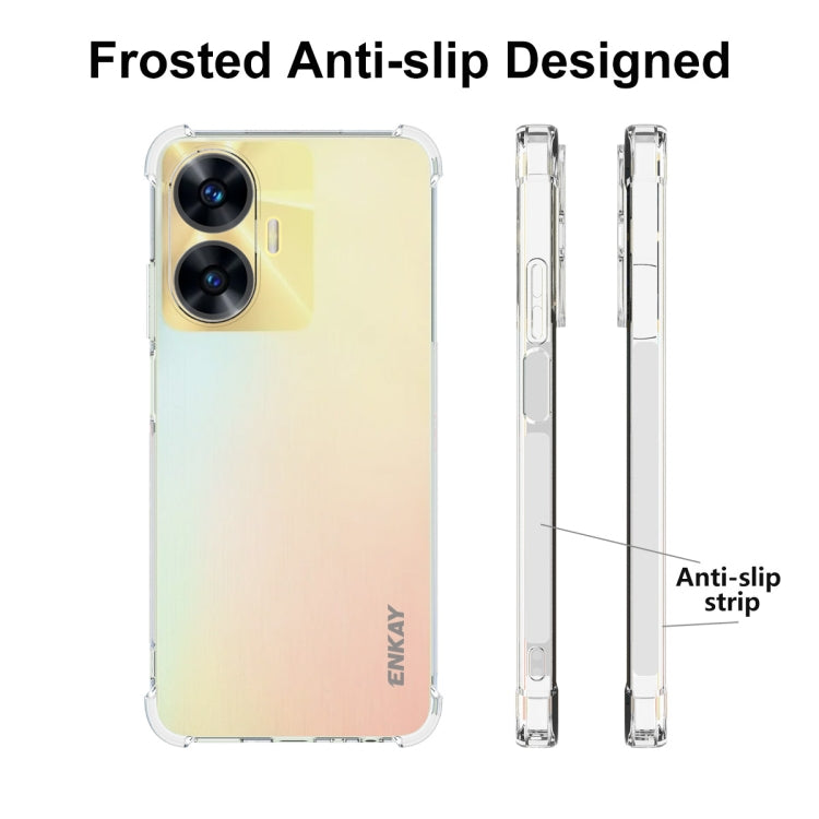 For Realme C55 4G ENKAY Clear TPU Shockproof Anti-slip Phone Case - Realme Cases by ENKAY | Online Shopping South Africa | PMC TechLife | Buy Now Pay Later Mobicred