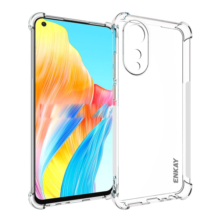 For OPPO A78 4G ENKAY Clear TPU Shockproof Anti-slip Phone Case - OPPO Cases by ENKAY | Online Shopping South Africa | PMC TechLife