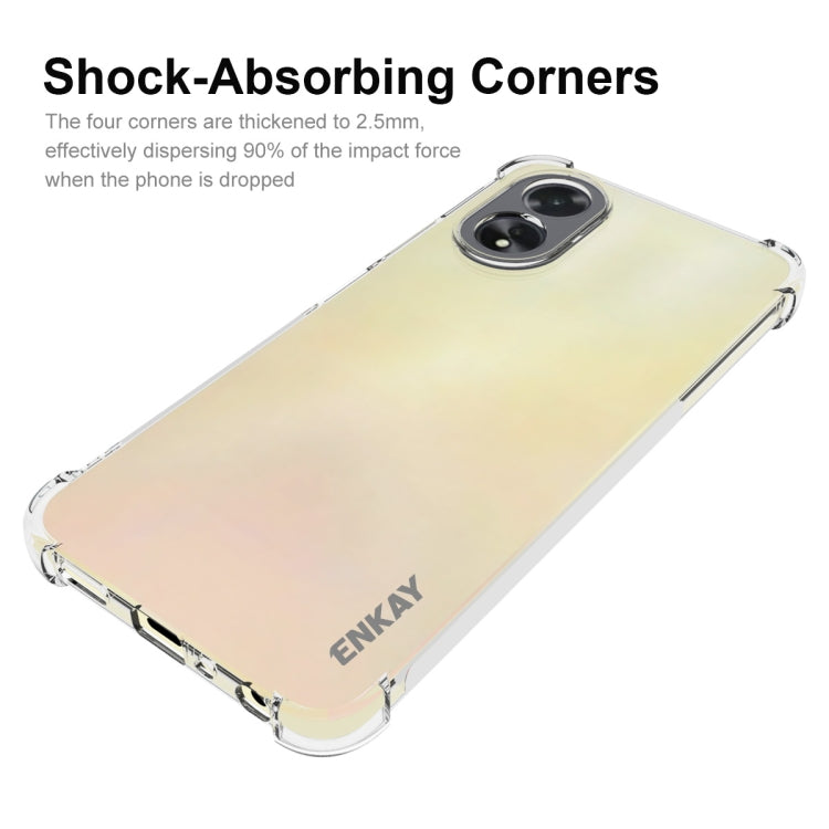 For OPPO A18 4G / A38 4G ENKAY Clear TPU Shockproof Anti-slip Phone Case - A18 Cases by ENKAY | Online Shopping South Africa | PMC TechLife | Buy Now Pay Later Mobicred