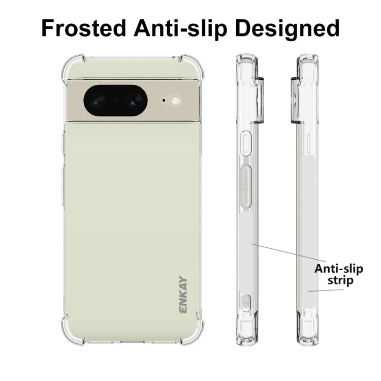 For Google Pixel 8 ENKAY Hat-Prince Transparent TPU Shockproof Phone Case - Google Cases by ENKAY | Online Shopping South Africa | PMC TechLife | Buy Now Pay Later Mobicred