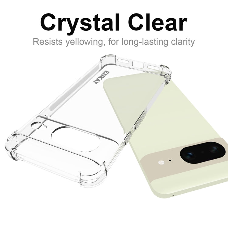 For Google Pixel 8 ENKAY Hat-Prince Transparent TPU Shockproof Phone Case - Google Cases by ENKAY | Online Shopping South Africa | PMC TechLife | Buy Now Pay Later Mobicred