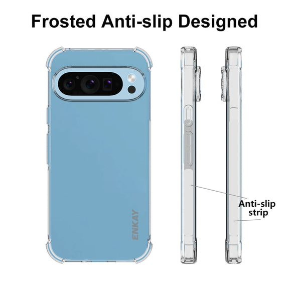 For Google Pixel 9 ENKAY Hat-Prince Transparent TPU Shockproof Phone Case