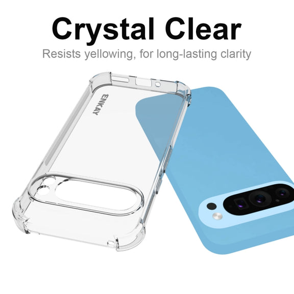 For Google Pixel 9 ENKAY Hat-Prince Transparent TPU Shockproof Phone Case
