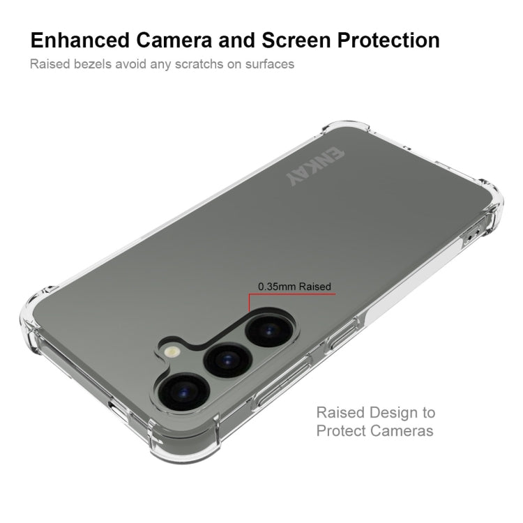 For Samsung Galaxy S24+ 5G ENKAY Hat-Prince Transparent TPU Shockproof Phone Case