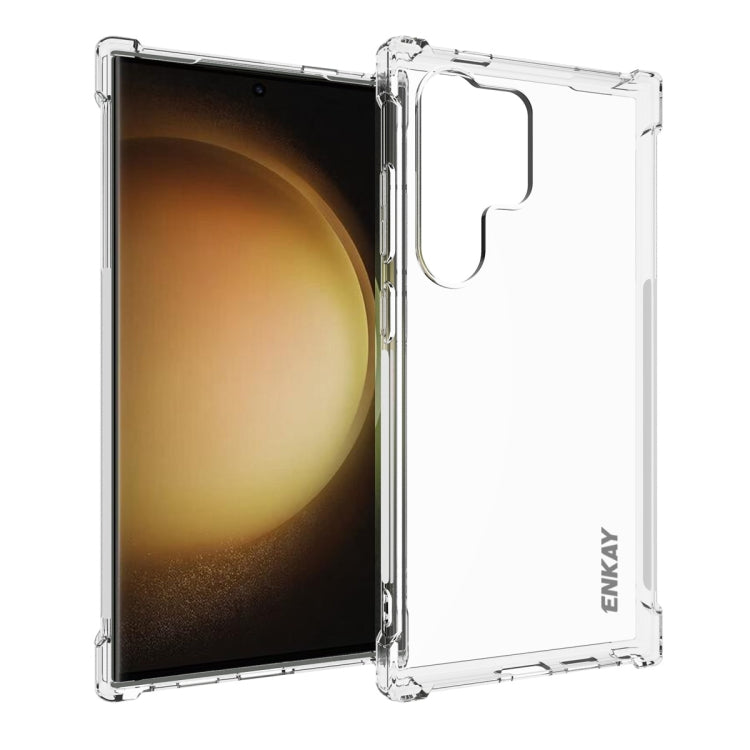 For Samsung Galaxy S24 Ultra 5G ENKAY Hat-Prince Transparent TPU Shockproof Phone Case - free shipping - PMC Jewellery - Order now!