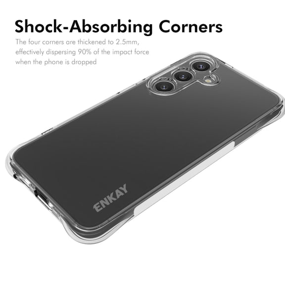 For Samsung Galaxy S25 5G ENKAY Clear TPU Shockproof Anti-slip Phone Case