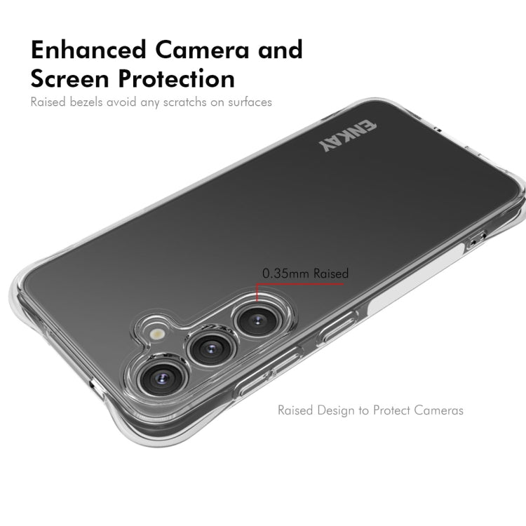 For Samsung Galaxy S25 5G ENKAY Clear TPU Shockproof Anti-slip Phone Case