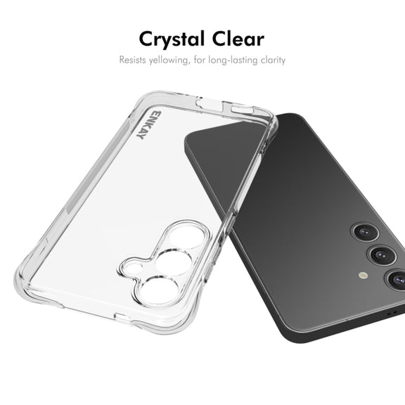 For Samsung Galaxy S25 5G ENKAY Clear TPU Shockproof Anti-slip Phone Case