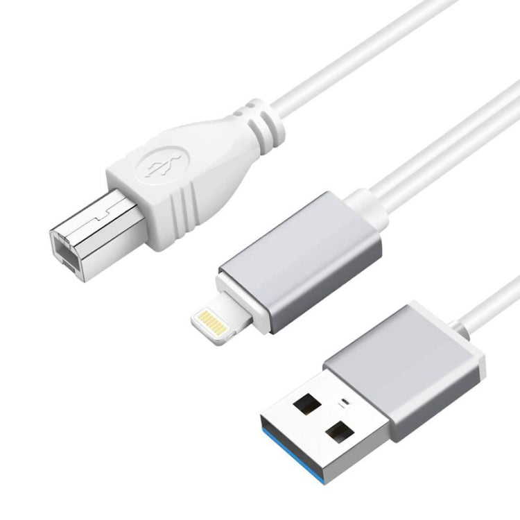 1m 8 Pin to USB + MIDI Electronic Music Instrument & OTG & Charging Multifunctional Cable Compatible with above iOS 10.3.2 - Video & Audio Cable by PMC TechLife | Online Shopping South Africa | PMC TechLife