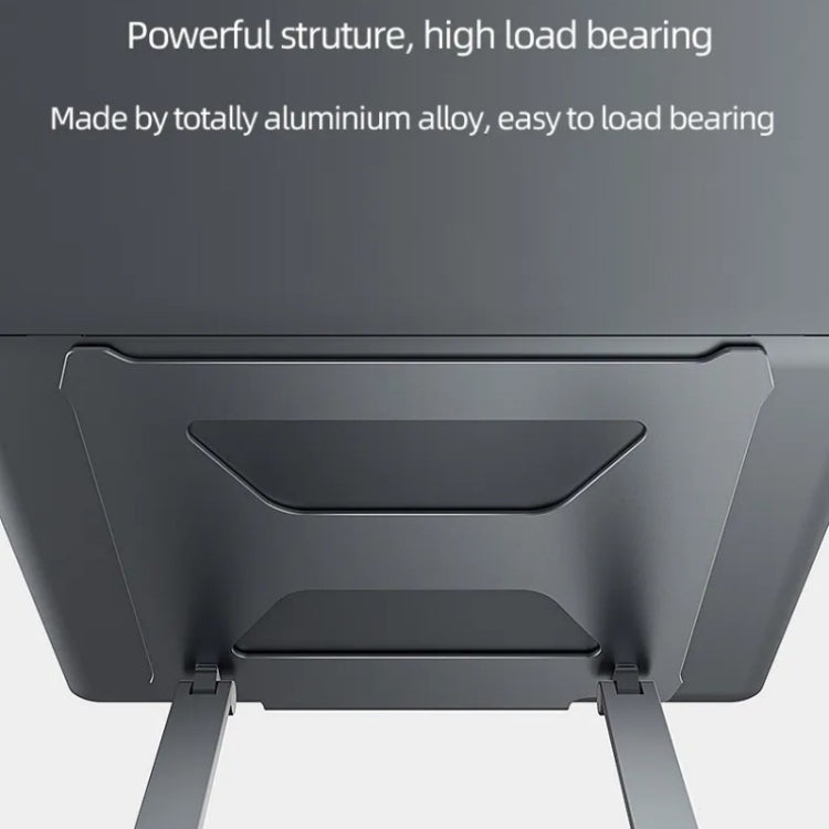 Boneruy P18 Ergonomic Desk Aluminum Holder for 14-17.3 Inch Laptops(Silver)