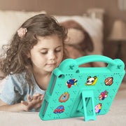 For Walmart Onn 10.1 2022 / 100071485 Handle Kickstand Children EVA Shockproof PC Tablet Case(Mint Green)