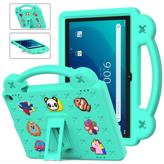 For Walmart Onn 10.1 2022 / 100071485 Handle Kickstand Children EVA Shockproof PC Tablet Case(Mint Green)