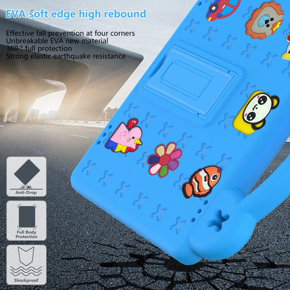 For Walmart Onn 10.1 2022 / 100071485 Handle Kickstand Children EVA Shockproof PC Tablet Case(Sky Blue)