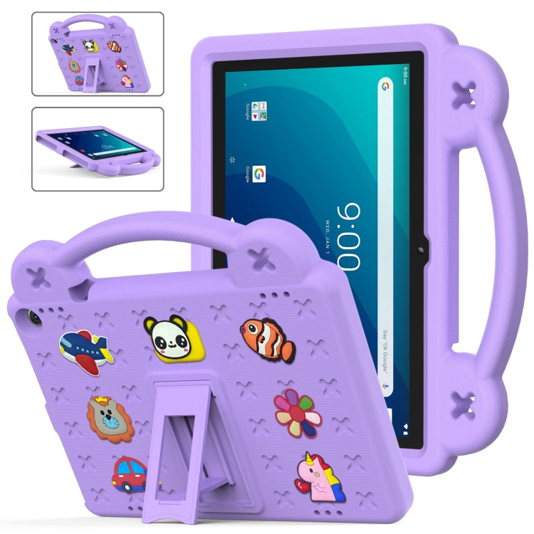 For Walmart Onn 10.1 2022 / 100071485 Handle Kickstand Children EVA Shockproof PC Tablet Case(Light Purple) - Others by PMC TechLife | Online Shopping South Africa | PMC TechLife | Buy Now Pay Later Mobicred