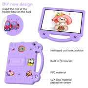For Walmart Onn 10.1 2022 / 100071485 Handle Kickstand Children EVA Shockproof PC Tablet Case(Light Purple)