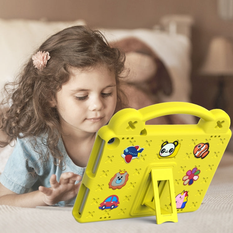For Walmart Onn 10.1 2022 / 100071485 Handle Kickstand Children EVA Shockproof PC Tablet Case(Yellow) - Others by PMC TechLife | Online Shopping South Africa | PMC TechLife | Buy Now Pay Later Mobicred