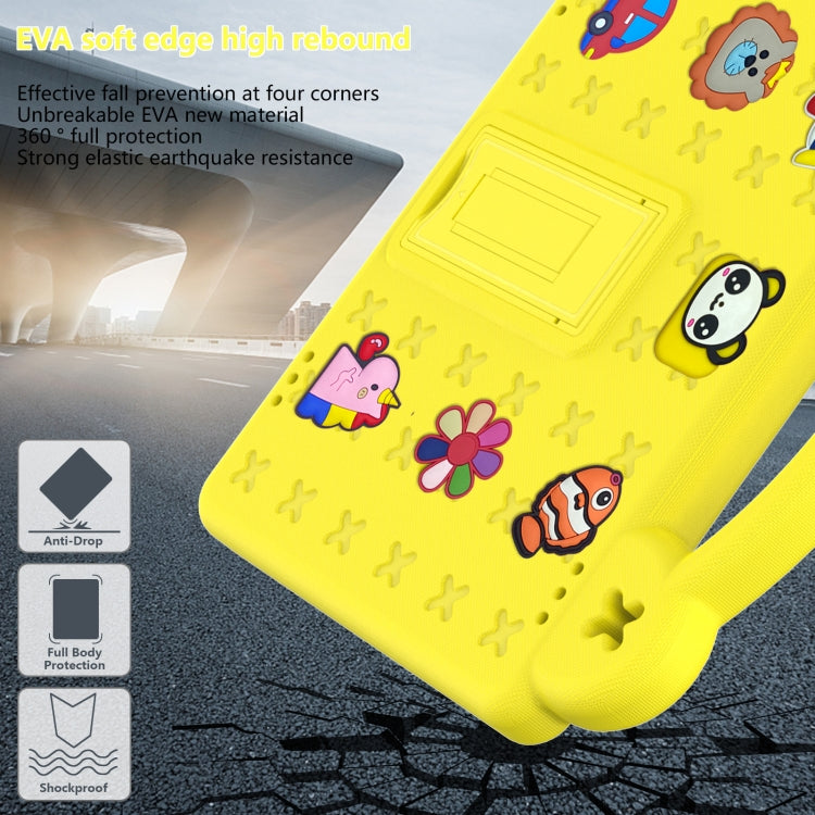 For Walmart Onn 10.1 2022 / 100071485 Handle Kickstand Children EVA Shockproof PC Tablet Case(Yellow)